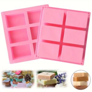 Silicone 6 Soap Moulds