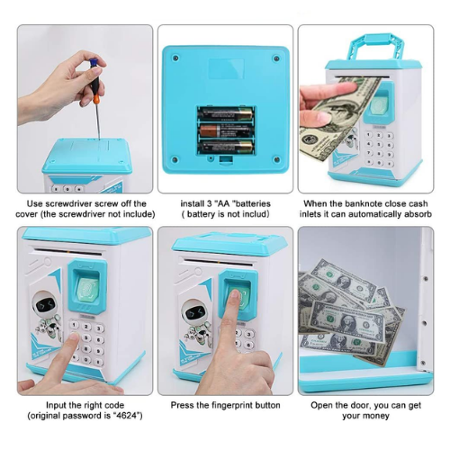 Electronic Fingerprint Money Bank Box - Image 2