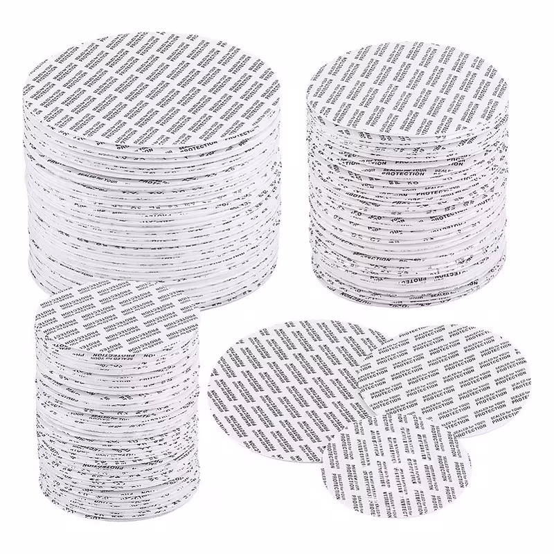 100 pc Foam Lid Round Liners - Safety Resistant Bottle Seals - Image 6