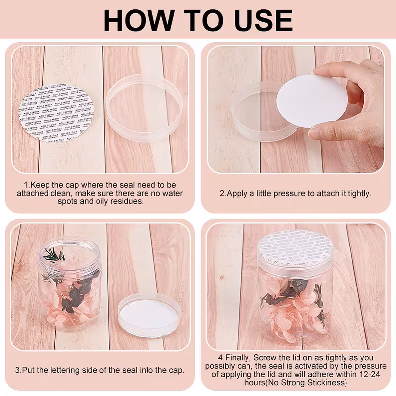 100 pc Foam Lid Round Liners - Safety Resistant Bottle Seals - Image 4
